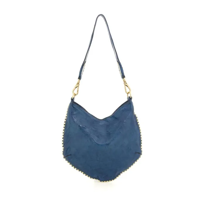 Women Malachite Blue Campomaggi ShoulderHobo Bag
