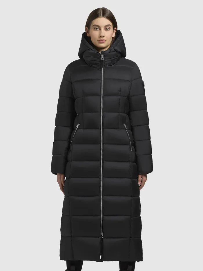 Women Mantel MALEE Schwarz Schwarz Quilted Coats KHUJO