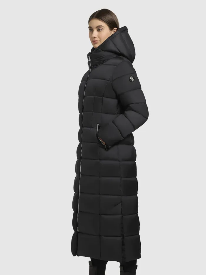 Women Mantel MALEE Schwarz Schwarz Quilted Coats KHUJO