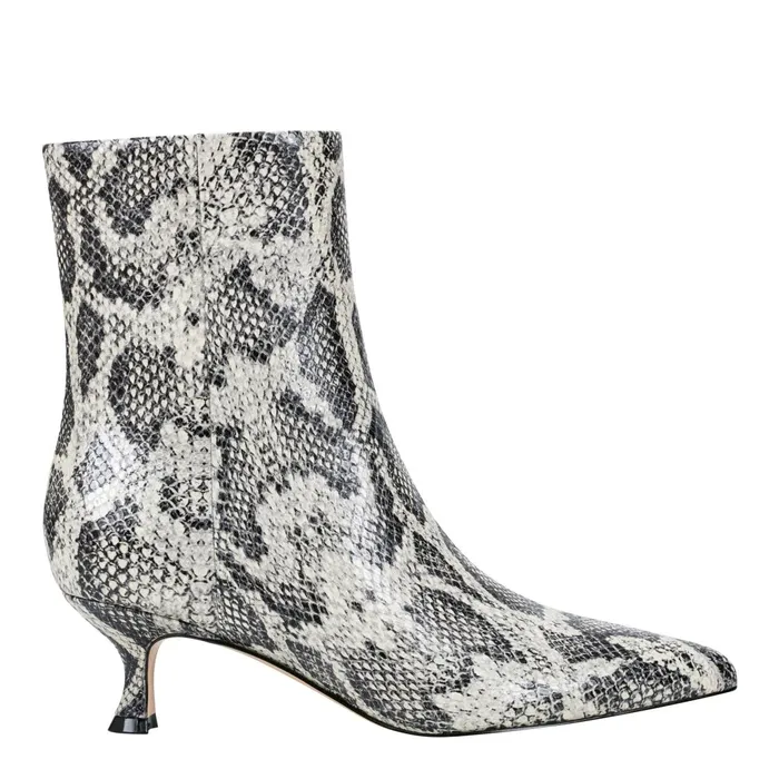 Women Marc Fisher Booties Iggy Dress Bootie Snake Print