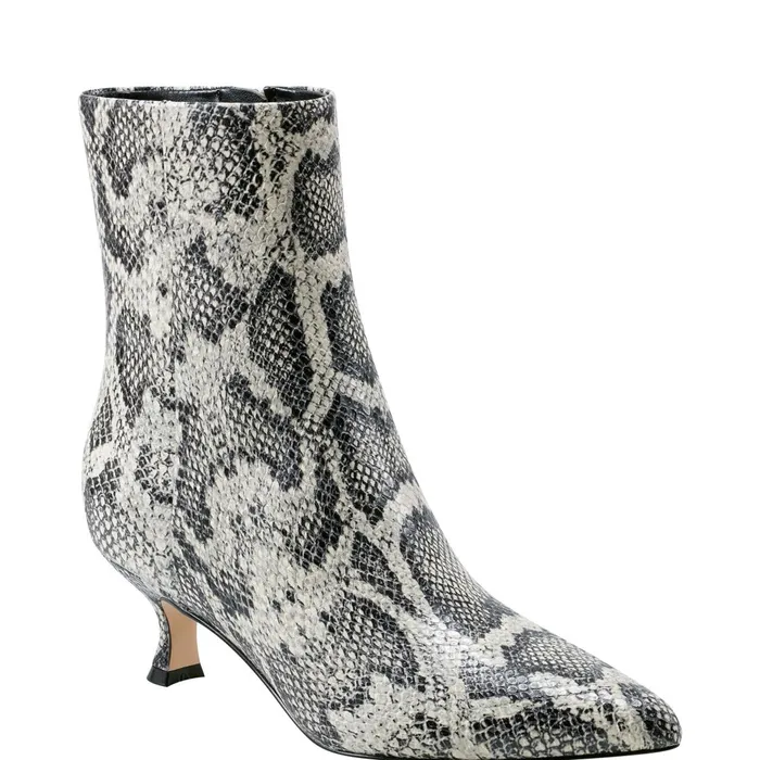 Women Marc Fisher Booties Iggy Dress Bootie Snake Print