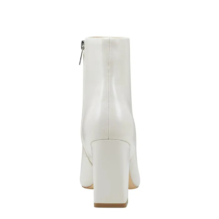 Women Marc Fisher Booties Yanara Heeled Bootie Chic Cream