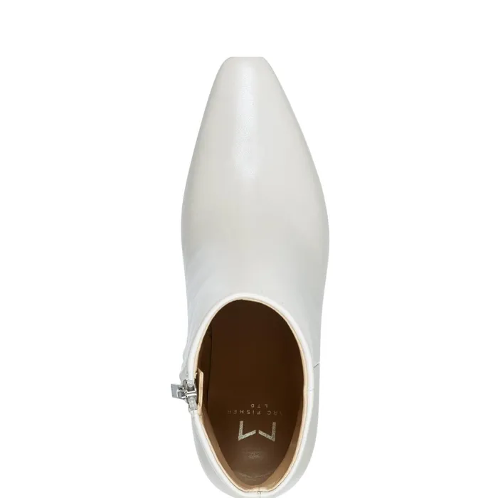 Women Marc Fisher Booties Yanara Heeled Bootie Chic Cream