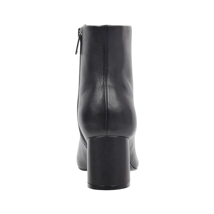 Women Marc Fisher Boots and Booties Jarli Pointy Ankle Bootie Black Leather