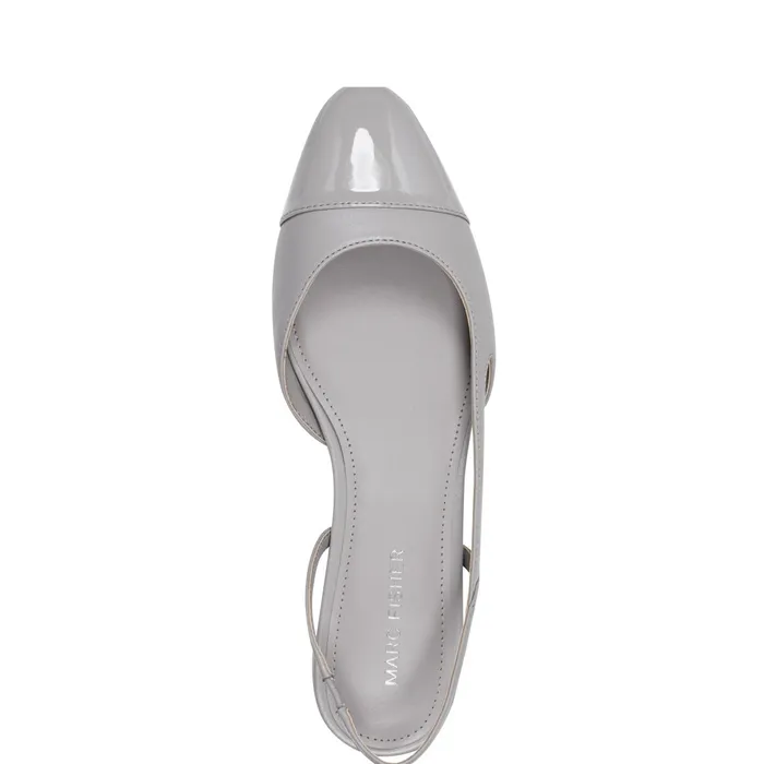 Women Marc Fisher Loafers and Flats Dela Closed Toe Slingback Dress Flat Light Grey