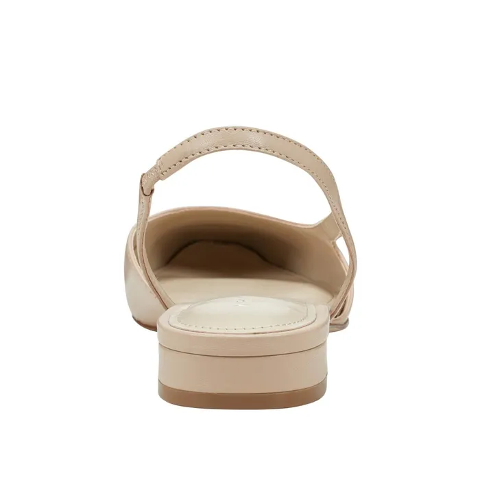 Women Marc Fisher Loafers and Flats Dela Closed Toe Slingback Dress Flat Light Natural