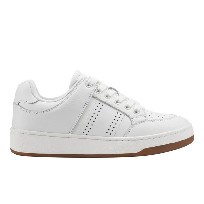 Women Marc Fisher Loafers and Flats Flynnt Laceup Sneaker White