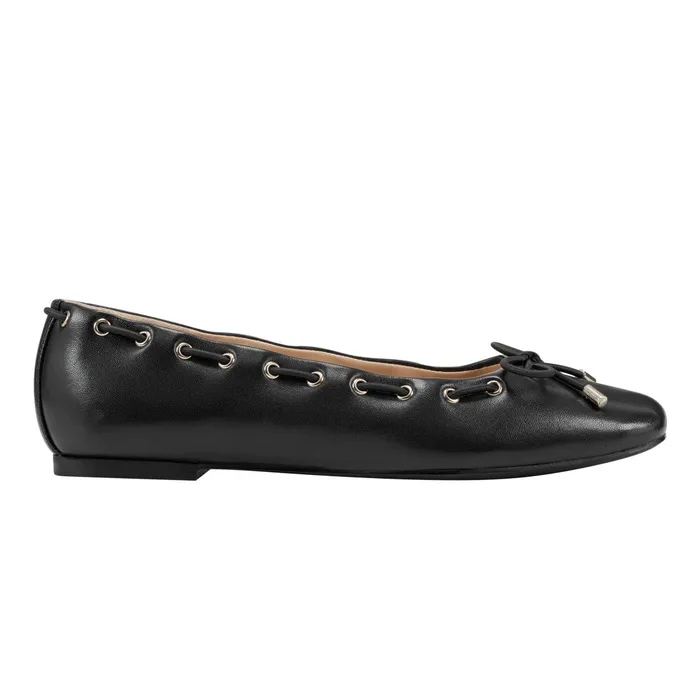 Women Marc Fisher Loafers and Flats Letizia SlipOn Casual Flat Black
