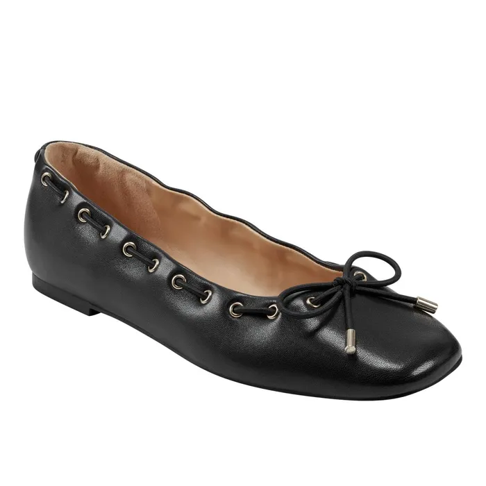 Women Marc Fisher Loafers and Flats Letizia SlipOn Casual Flat Black