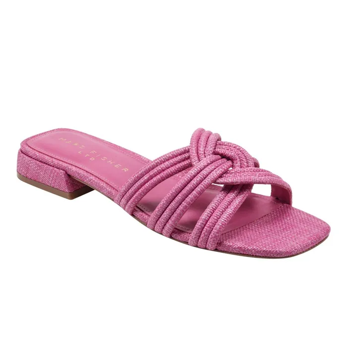Women Marc Fisher Mules and Slides Casara Slide Sandal Pink