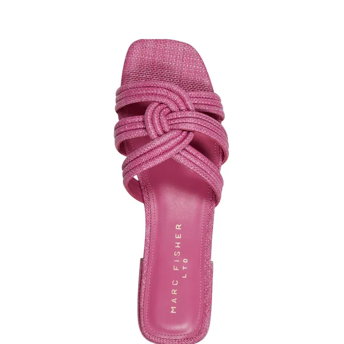 Women Marc Fisher Mules and Slides Casara Slide Sandal Pink