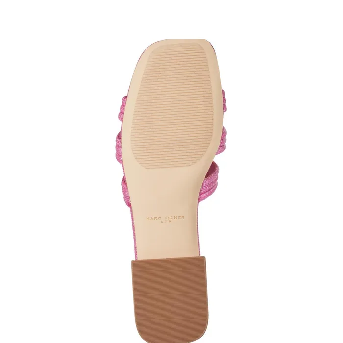 Women Marc Fisher Mules and Slides Casara Slide Sandal Pink
