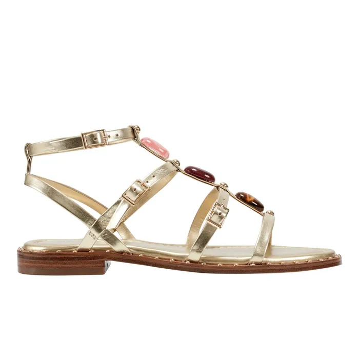 Women Marc Fisher Sandals Yessah Gladiator Sandal Platino