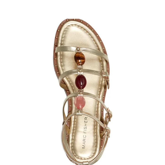 Women Marc Fisher Sandals Yessah Gladiator Sandal Platino