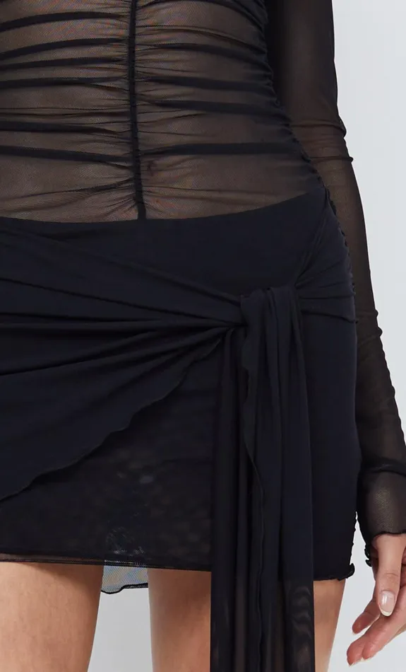 Women MARINA LONG SLEEVE MINI DRESS 8211 BLACK Bec Bridge Mini Dresses