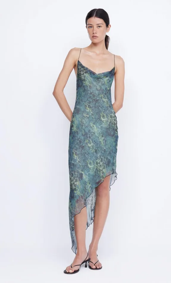 Women MERISOL SLIP DRESS 8211 NOUVEAU BLEUE Bec Bridge Midi Dresses