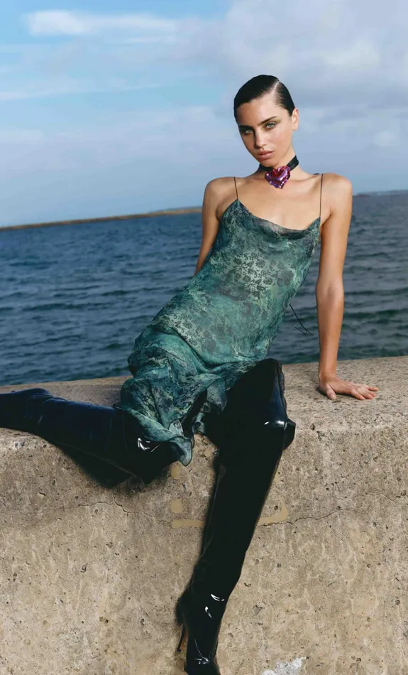 Women MERISOL SLIP DRESS 8211 NOUVEAU BLEUE Bec Bridge Midi Dresses