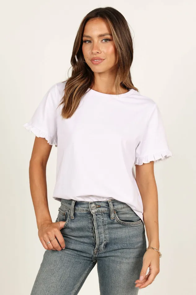 Women Milo Top White Tees Petal and Pup