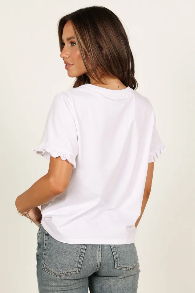 Women Milo Top White Tees Petal and Pup