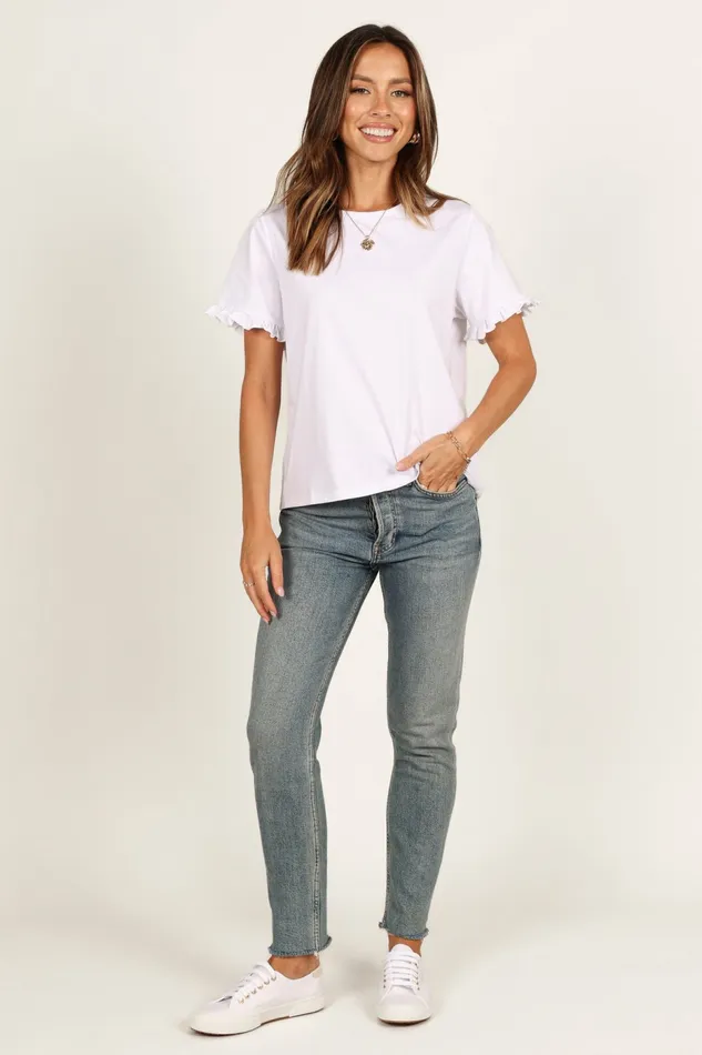 Women Milo Top White Tees Petal and Pup