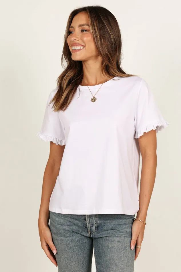 Women Milo Top White Tees Petal and Pup
