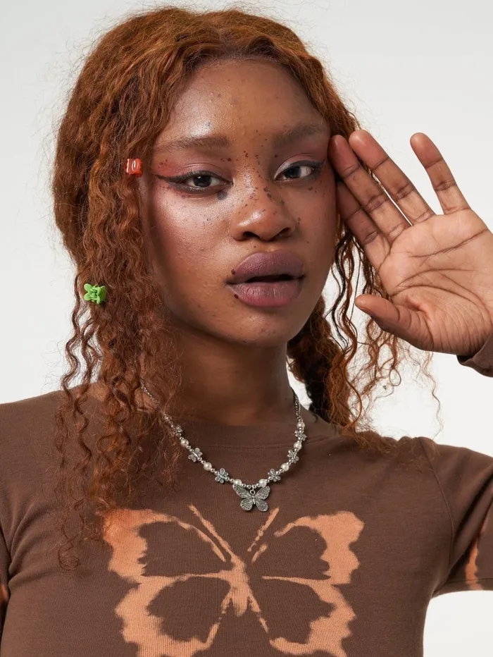 Women Minga London Shop All Mythical Butterfly Pearl Necklace Women Minga London Shop All Mythical Butterfly Pearl Necklace