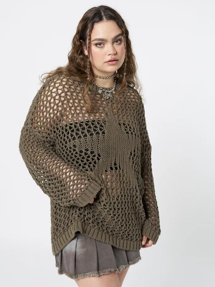 Women Minga London Sweaters and Hoodies Superstar Open Knit Jumper