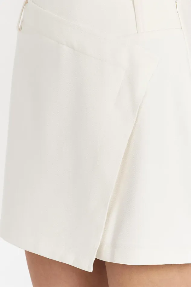 Women Mini DISSH JULIE CREAM TAILORED SKORT