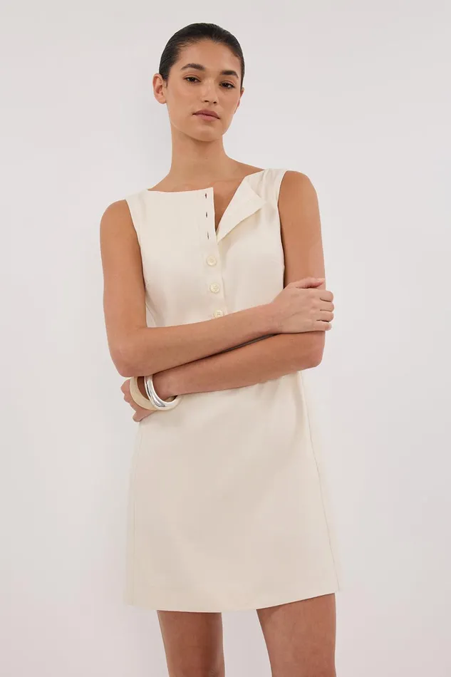Women Mini Dresses DISSH BRAX CREAM BOAT NECK MINI DRESS