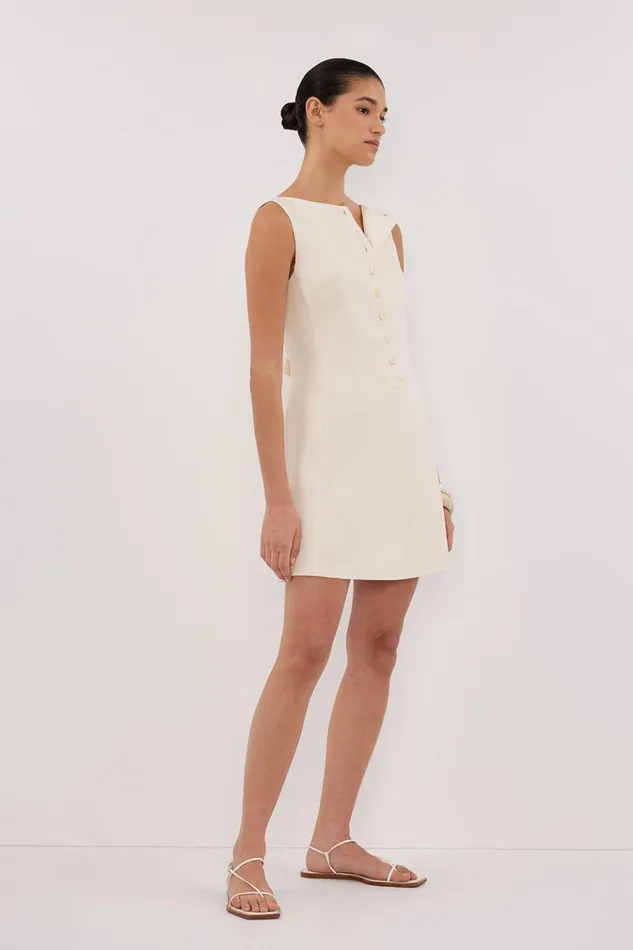 Women Mini Dresses DISSH BRAX CREAM BOAT NECK MINI DRESS