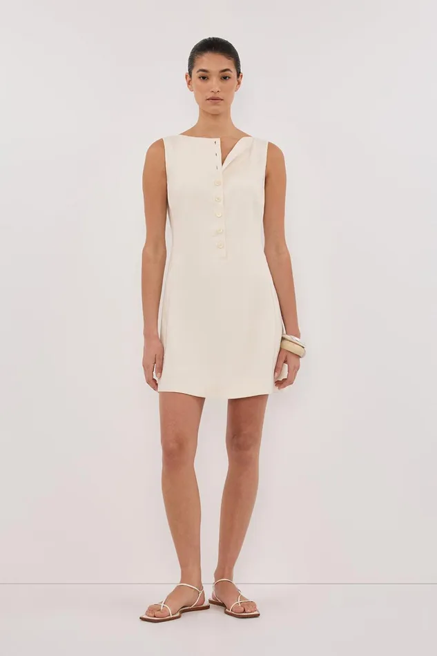 Women Mini Dresses DISSH BRAX CREAM BOAT NECK MINI DRESS