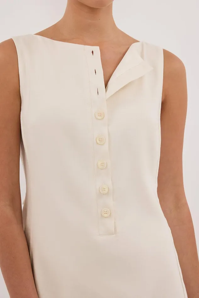 Women Mini Dresses DISSH BRAX CREAM BOAT NECK MINI DRESS