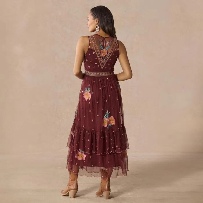 Women Miraflores Mesh Dress Brandy Sundance Catalog Dresses and Jumpsuits Women Miraflores Mesh Dress Brandy Sundance Catalog Dresses and Jumpsuits