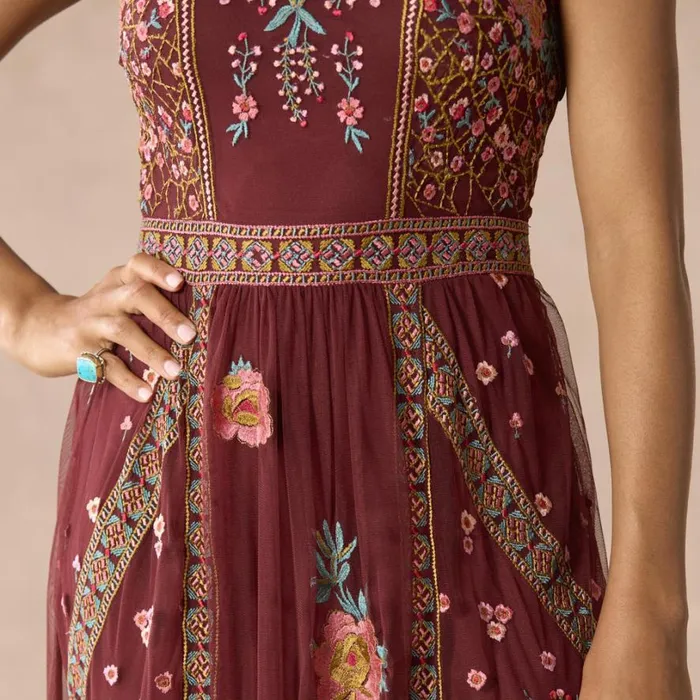 Women Miraflores Mesh Dress Brandy Sundance Catalog Dresses and Jumpsuits Women Miraflores Mesh Dress Brandy Sundance Catalog Dresses and Jumpsuits