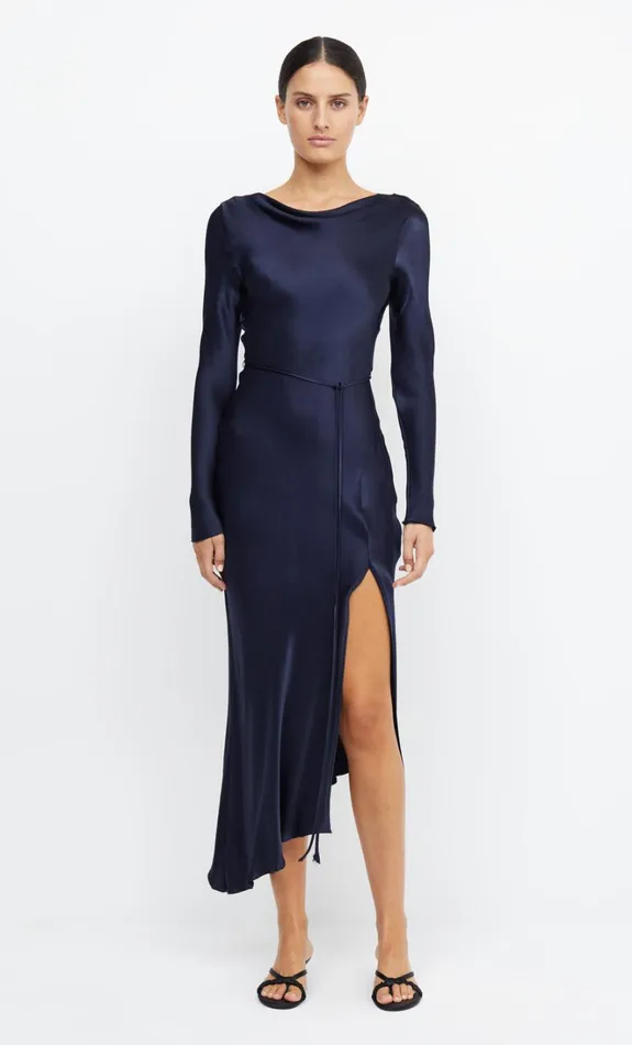 Women MOON DANCE LONG SLEEVE MAXI DRESS 8211 INK Bec Bridge Bridesmaid Dresses