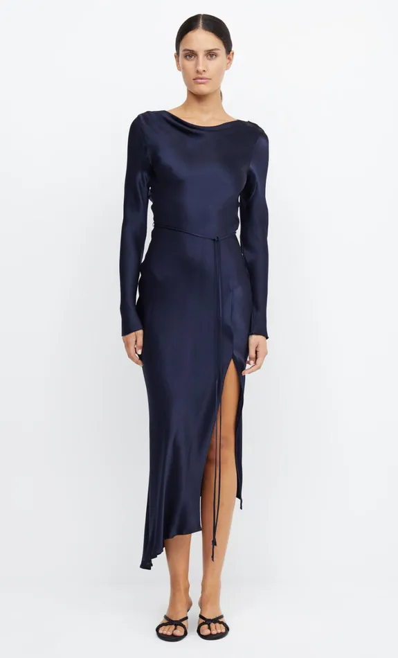 Women MOON DANCE LONG SLEEVE MAXI DRESS 8211 INK Bec Bridge Bridesmaid Dresses