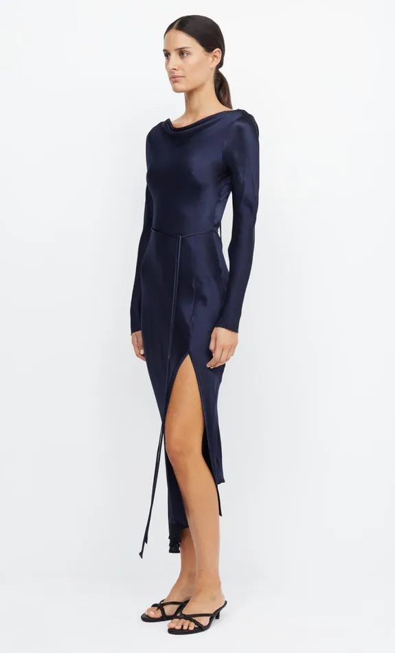 Women MOON DANCE LONG SLEEVE MAXI DRESS 8211 INK Bec Bridge Bridesmaid Dresses