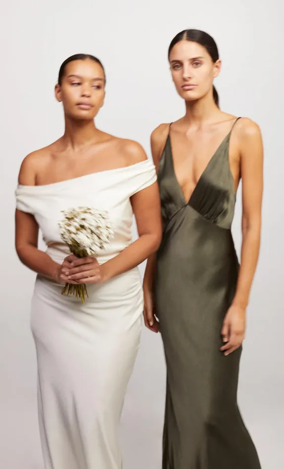 Women MOON DANCE V MAXI DRESS 8211 DARK WILLOW Bec Bridge Bridesmaid Dresses