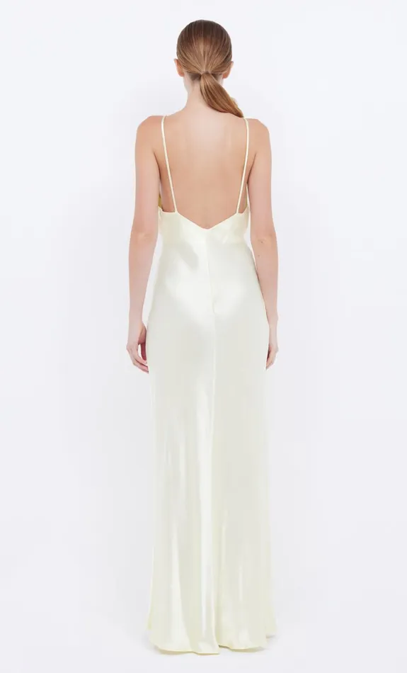 Women MOON DANCE V MAXI DRESS 8211 ICE YELLOW Bec Bridge Bridesmaid Dresses