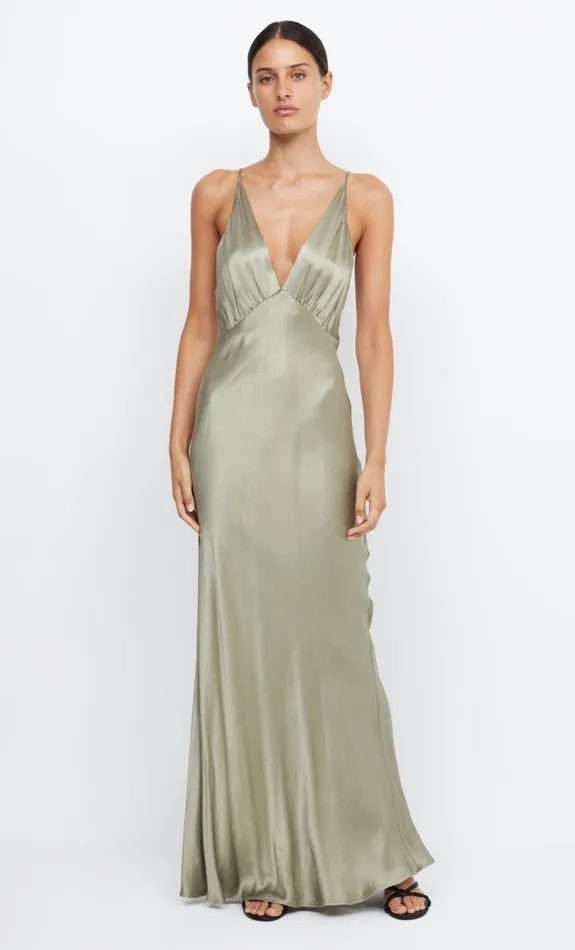 Women MOON DANCE V MAXI DRESS 8211 SAGE Bec Bridge Bridesmaid Dresses
