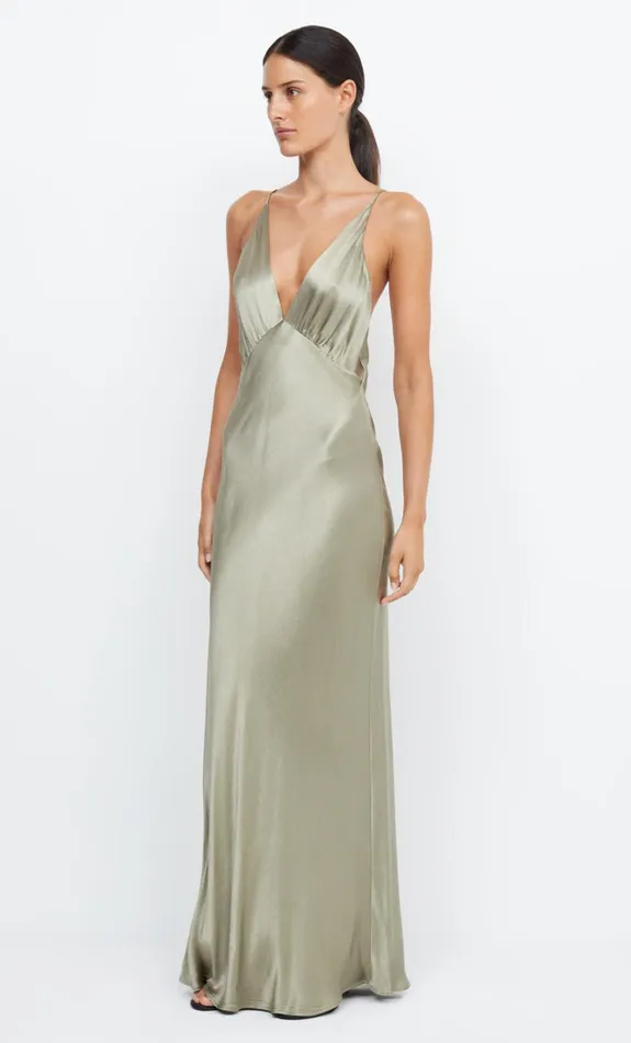 Women MOON DANCE V MAXI DRESS 8211 SAGE Bec Bridge Bridesmaid Dresses