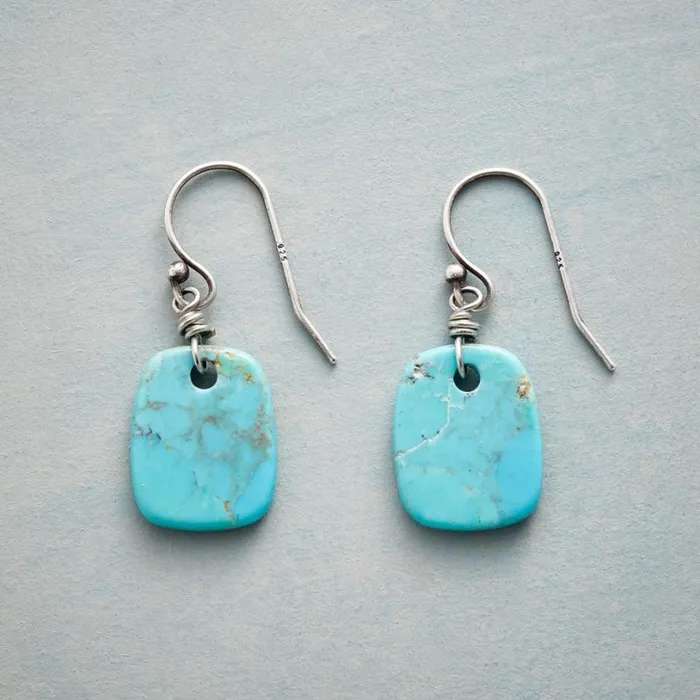 Women Nature039s Art Turquoise Earrings Sundance Catalog Earrings