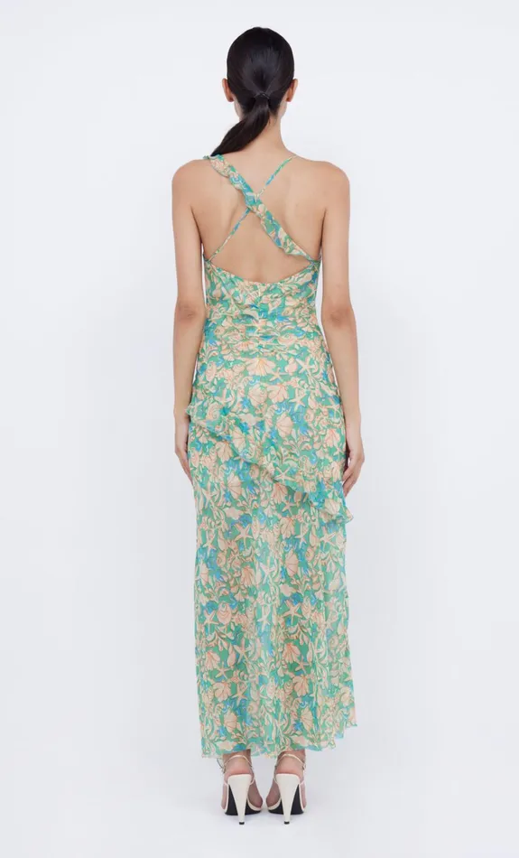 Women OASIS FRILL MAXI DRESS 8211 UNDER THE SEA Bec Bridge Wedding Guest