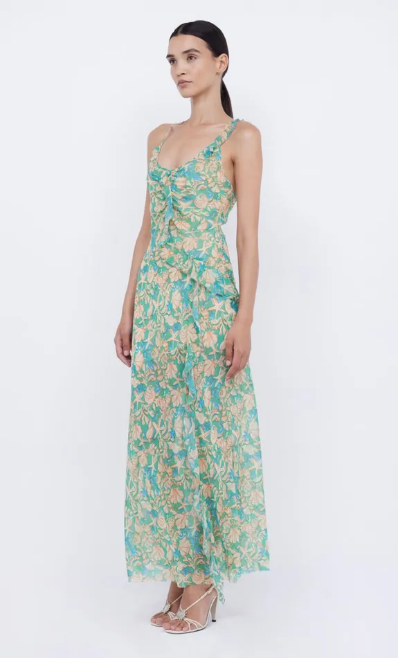 Women OASIS FRILL MAXI DRESS 8211 UNDER THE SEA Bec Bridge Wedding Guest