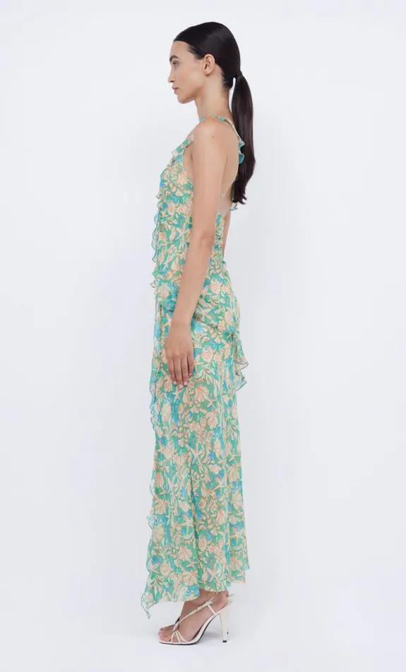 Women OASIS FRILL MAXI DRESS 8211 UNDER THE SEA Bec Bridge Wedding Guest