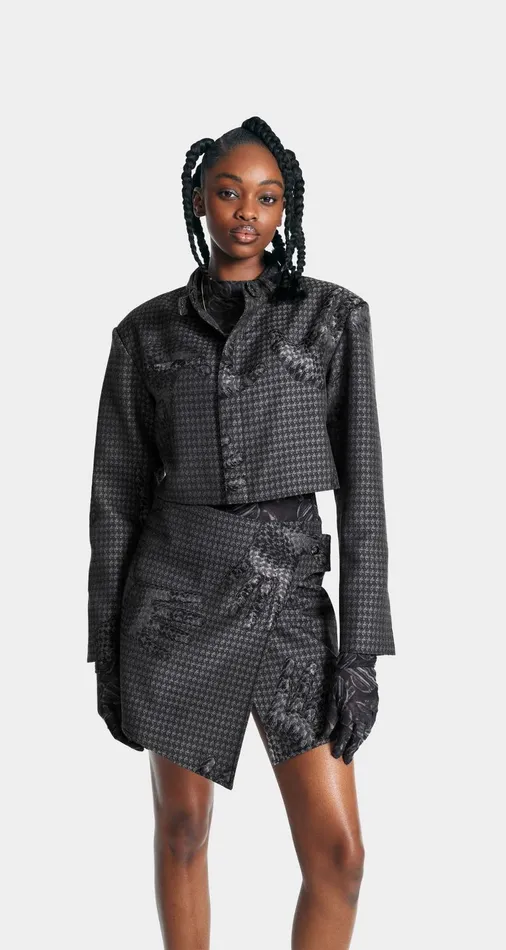 Women Obsidian Black Deylin Trapped Jacket Daily Paper Jackets Women Obsidian Black Deylin Trapped Jacket Daily Paper Jackets