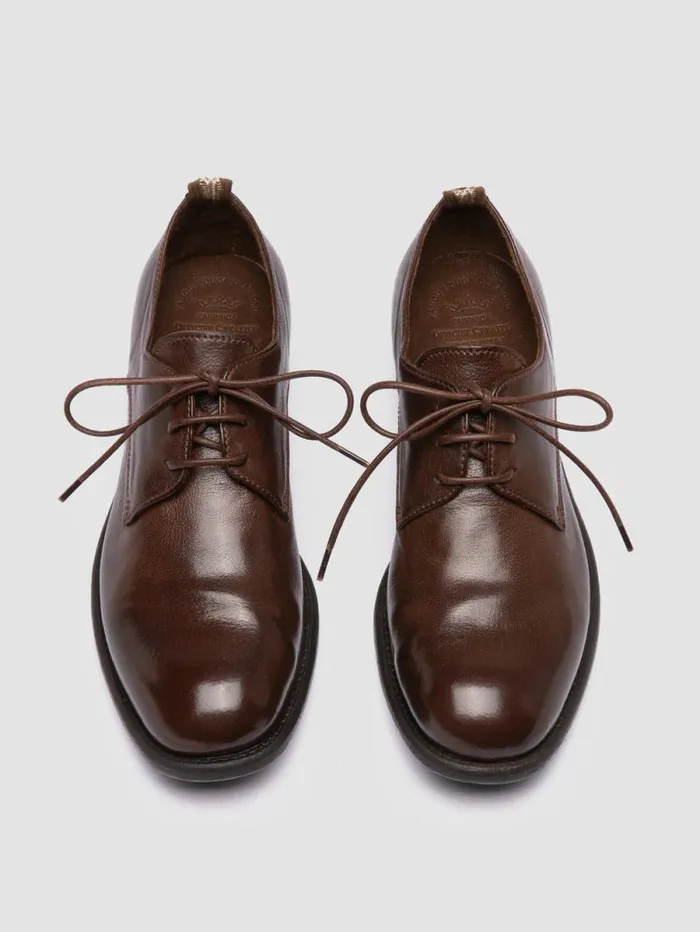 Women Officine Creative Footwear CALIXTE 068 Brown Leather Derby Shoes