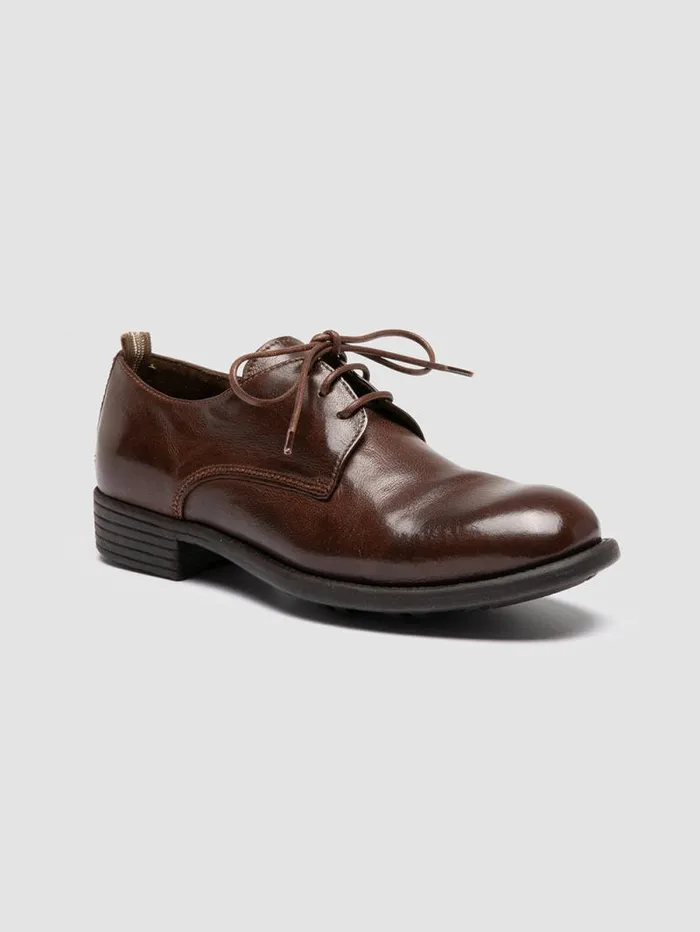 Women Officine Creative Footwear CALIXTE 068 Brown Leather Derby Shoes