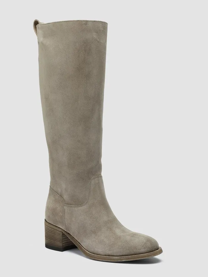 Women Officine Creative Footwear DENNER 116 Gray Suede Zip Boots Women Officine Creative Footwear DENNER 116 Gray Suede Zip Boots