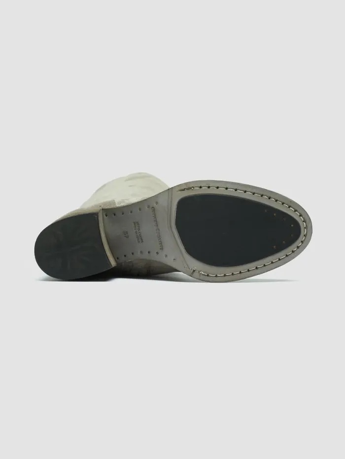 Women Officine Creative Footwear DENNER 116 Gray Suede Zip Boots Women Officine Creative Footwear DENNER 116 Gray Suede Zip Boots